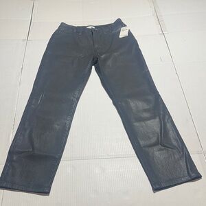 NWT Good American High rise Black Jeans skinnish w gap proof waistband zipper